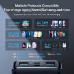JR-QP191 22.5W Power Bank 10000mAh-Black With USB to Type.C 0.3m Cable-Black - Image 8