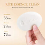 BIOAOUA Rice Pulp Soap with Foaming Net 100g - Image 5