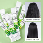 SADOER Aloe Vera Super Shine Repairing Hair Mask 10g Sheet Pack - Image 6