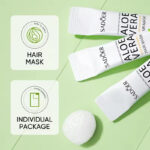 SADOER Aloe Vera Super Shine Repairing Hair Mask 10g Sheet Pack - Image 3
