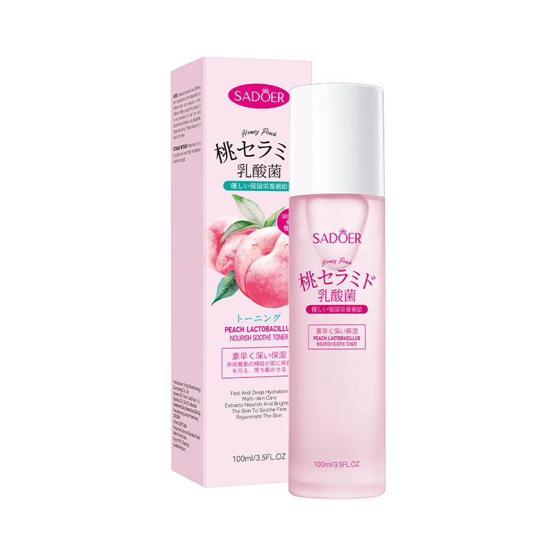 SADOER Peach Probiotic Nourishing and Soothing Toner 100ml (5) SADOER Peach Probiotic Nourishing and Soothing Toner 100ml - Image 1