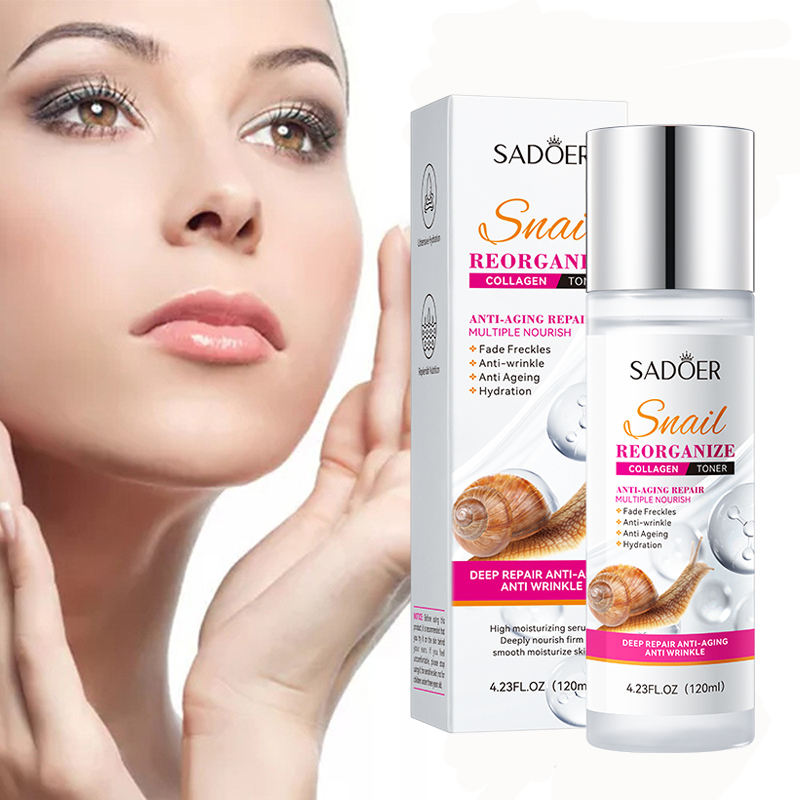 SADOER Snail Recombinant Collagen Toner 120ml (1) SADOER Snail Recombinant Collagen Toner 120ml - Image 1