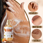 SADOER Sweet Almond Scrub Whitening Moisturizing Shower Gel 500ml - Image 2
