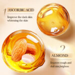SADOER Sweet Almond Scrub Whitening Moisturizing Shower Gel 500ml - Image 3