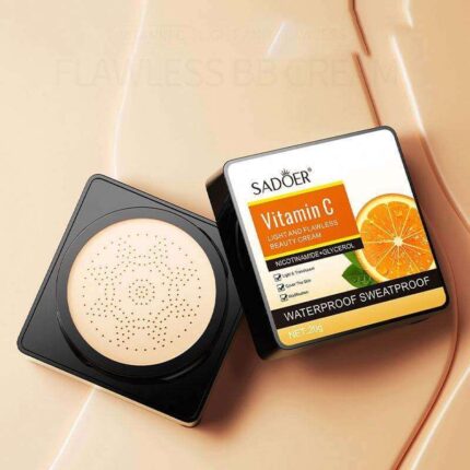 SADOER Vitamin C Lightweight Flawless Beauty Cream (02# Ivory Shade) 20g