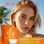 SADOER Vitamin C Moisturizing & Radiance Sunscreen SPF50+ PA + 50ml - Image 5